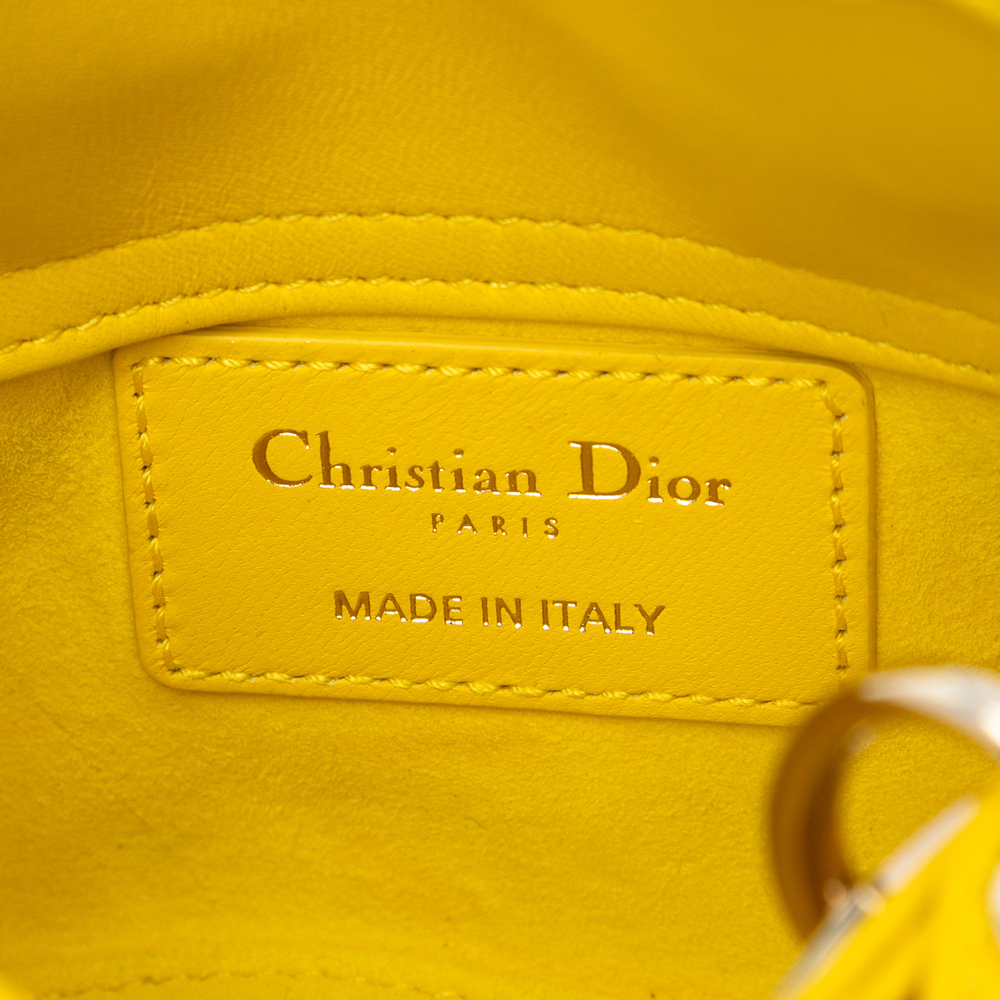 Pre-Loved Dior Micro Lambskin Cannage Lady Dior - Picture 5 of 8